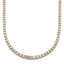 14k 5 3/8 carat Lab Grown Diamond VS+ F+ Complete Round 18 inch Graduated Tennis Necklace