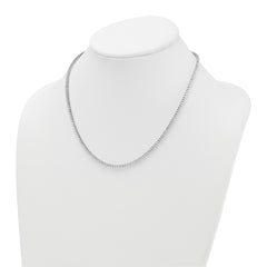 14k White Gold 5 carat Lab Grown Diamond VS/SI+ G+ Complete 18 inch Graduated Tennis Necklace