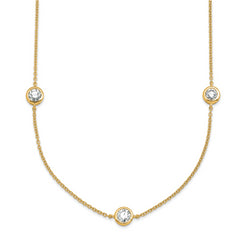 True Origin 14k 1 3/4 carat Lab Grown Diamond VS+ F+ Complete 18 inch Seven Station Necklace