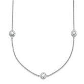True Origin 14k White Gold 1 3/4 carat Lab Grown Diamond VS+ F+ Complete 16 inch Seven Station Necklace