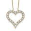 14k 2 carat Lab Grown Diamond VS/SI+ G+ Complete 18 inch Heart Pendant Necklace