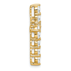 14k 3 carat Lab Grown Diamond VS/SI+ G+ Complete Cross Chain Slide Pendant