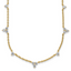 14k 1 3/4 carat Lab Grown Diamond VS/SI+ G+ Eleven Station 18 inch Necklace