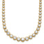14k 10 carat Certified Lab Grown Diamond VS/SI+ G+ Complete Round 16 inch Graduated Tennis Necklace