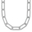 True Origin 14k White Gold 8 5/8 carat Lab Grown Diamond VS+ F+ 18 inch Link Necklace