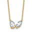 Lab-Grown Diamond Two-Stone Necklace in 14K Yellow Gold (1 5/8 ct. tw.), 18 Inch - Sophia Jewelers