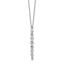 Lab-Grown Diamond Vertical Slide Necklace in 14K White Gold (1 ct. tw.), 18 Inch - Sophia Jewelers