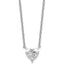 14kw Heart Certified Lab Grown VS/SI+ G+ Complete Diamond Pendant with Chai