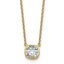 Bezel-Set Cushion Lab-Grown Diamond Necklace in 14K Yellow Gold, 457mm (1 ct.) - Sophia Jewelers