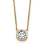 Cushion Lab-Grown Diamond Bezel Pendant in 14K Yellow Gold (1 1/2 ct.) - Sophia Jewelers