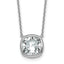 Bezel-Set Lab-Grown Diamond Necklace in 14K White Gold, 457mm (4 ct.) - Sophia Jewelers
