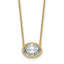 Oval Lab-Grown Diamond Necklace in 14K Yellow Gold, 457mm (2 ct. tw.) - Sophia Jewelers