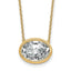 Oval Lab-Grown Diamond Necklace in 14K Yellow Gold, 457mm (4 ct. tw.) - Sophia Jewelers