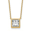 14k 2 1/2ct Cert Lab Grown Dia VS+ F+ Princess Pendant