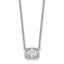East-West Radiant Bezel Pendant in 14K White Gold, Lab-Grown Diamond (1 ct.) - Sophia Jewelers