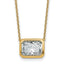 Radiant Lab-Grown Diamond Bezel Pendant in 14K Yellow Gold (3 ct.) - Sophia Jewelers