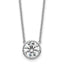 Bezel-Set Lab-Grown Diamond Necklace in 14K White Gold, 457mm (2 ct.) - Sophia Jewelers