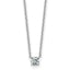 14kw 1/4ct Lab Grown Dia VS/SI+ G+ Comp 4 Prong 18in Solitaire Necklace