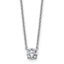 14kw 1/2ct Lab Grown Dia VS/SI+ G+ Comp 4 Prong 18in Solitaire Necklace