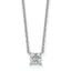 Princess Lab-Grown Diamond Necklace in 14K White Gold (1/2 ct. tw., VS+ F+), 18 Inch - Sophia Jewelers
