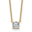 Angular Prongs Cushion Lab-Grown Diamond Necklace in 14K Yellow Gold (3/4 ct. tw.), 18 Inch - Sophia Jewelers