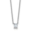 Radiant Lab-Grown Diamond Necklace in 14K White Gold (1/4 ct. tw.), 18 Inch - Sophia Jewelers