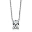 Radiant Lab-Grown Diamond Necklace in 14K White Gold with Short Bail (1 1/2 ct. tw.), 18 Inch - Sophia Jewelers