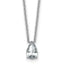 Pear Lab-Grown Diamond Necklace in 14K White Gold (3/4 ct. tw.), 18 Inch - Sophia Jewelers