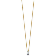 14k 3/4 carat Lab Grown Diamond VS+ F+ Pear Complete 18 inch Four Prong Pendant Necklace