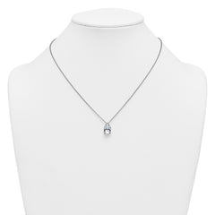 14k White Gold 3 1/2 carat Certified Lab Grown Diamond VS+ F+ Pear Complete 18 inch Four Prong Pendant Necklace