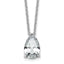 Pear Lab-Grown Diamond Necklace in 14K White Gold (4 ct. tw.), 18 Inch - Sophia Jewelers