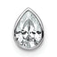 14kw 1/2ct Lab Grown Diamond VS+ F+ Pear Comp Bezel Chain Slide