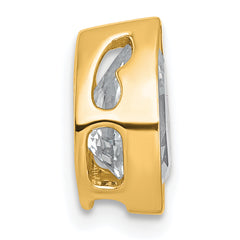 14k 2 carat Lab Grown Diamond VS+ F+ Pear Complete Bezel Set Solitaire Chain Slide Pendant