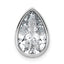 14kw 3ct Cert Lab Grown Diamond VS+ F+ Pear Comp Bezel Chain Slide