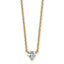 Lab-Grown Diamond Heart Necklace in 14K Yellow Gold (1/4 ct. tw.), 18 Inch - Sophia Jewelers
