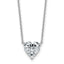 Certified Lab-Grown Diamond Necklace in 14K White Gold (2 ct. tw., VS+ F+), 18 Inch - Sophia Jewelers
