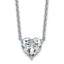 Certified Lab-Grown Diamond Necklace in 14K White Gold (3 ct. tw., VS+ F+), 18 Inch - Sophia Jewelers
