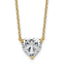 Lab-Grown Diamond Heart Necklace in 14K Yellow Gold (3 1/2 ct. tw.), 18 Inch - Sophia Jewelers