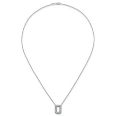 14k White Gold 1/3 carat Lab Grown Diamond VS+ F+ Complete Letter O 18 inch Initial Necklace