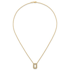 14k 1/3 carat Lab Grown Diamond VS+ F+ Complete Letter O 18 inch Initial Necklace