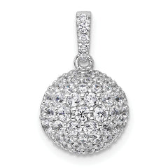 14k White Gold 2 1/8 carat Lab Grown Diamond VS+ F+ Complete Sphere Pendant