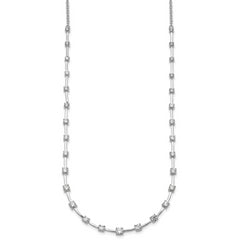 14k White Gold 2 carat Lab Grown Diamond VS+ F+ Complete 18 inch Fashion Tennis Necklace