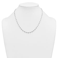 14k White Gold 2 carat Lab Grown Diamond VS+ F+ Complete 18 inch Fashion Tennis Necklace