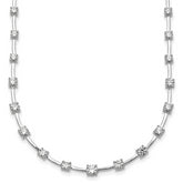14k White Gold 2 carat Lab Grown Diamond VS+ F+ Complete 18 inch Fashion Tennis Necklace