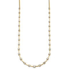 14k 2 carat Lab Grown Diamond VS+ F+ Complete 18 inch Fashion Tennis Necklace