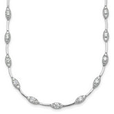 14k White Gold 2 carat Lab Grown Diamond VS+ F+ Complete 18 inch Fashion Tennis Necklace