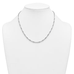 14k White Gold 3 1/2 carat Lab Grown Diamond VS+ F+ Complete 18 inch Fashion Tennis Necklace