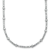14k White Gold 3 1/2 carat Lab Grown Diamond VS+ F+ Complete 18 inch Fashion Tennis Necklace