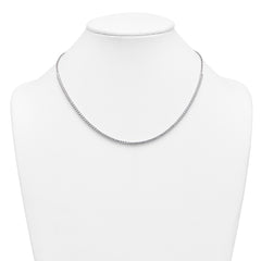 14k White Gold 3 1/4 carat Lab Grown Diamond VS+ F+ Complete 18 inch Fashion Tennis Necklace