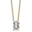 Letter B Lab-Grown Diamond Initial Necklace in 14K Yellow Gold (2 ct. tw.), 18 Inch - Sophia Jewelers